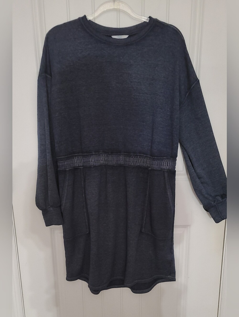 Time and Tru Navy Casual Sweatshirt Dress